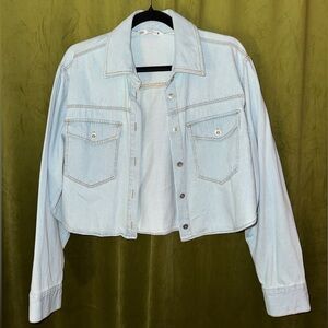 Zara Cropped Denim Jacket, S